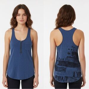 Roxy Navy Logo Tunic Tank